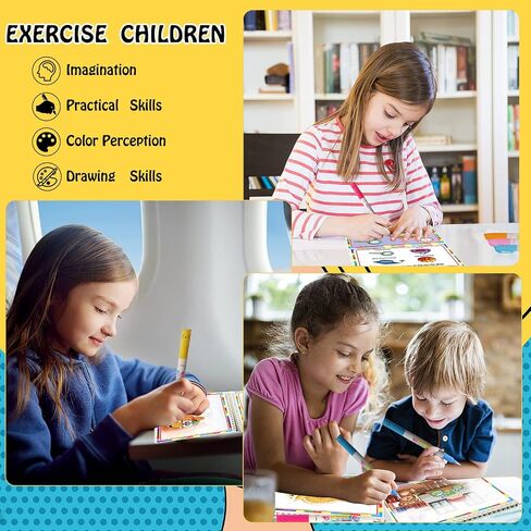 Water Coloring Books for Toddlers, Water Painting Book for Toddlers, Paint with Water Books, Water Doodle Book Toys for 3-5, Travel Toys for Toddlers, Toddler Travel Toys (3 Pack) in Kuwait