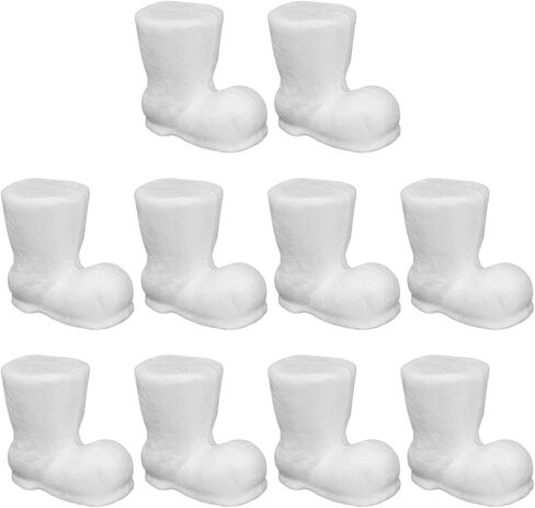 10 قطعة عيد الميلاد الحرفية رغوة الأحذية الأحذية عيد الميلاد الحلي الأبيض رغوة الأحذية فن الديكور Craft بها بنفسك الحرفية عيد الميلاد حفلة الحسنات 9 سنتيمتر in Kuwait