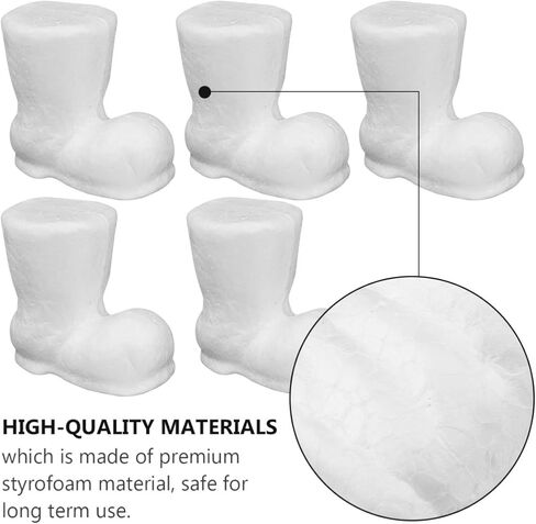 10 قطعة عيد الميلاد الحرفية رغوة الأحذية الأحذية عيد الميلاد الحلي الأبيض رغوة الأحذية فن الديكور Craft بها بنفسك الحرفية عيد الميلاد حفلة الحسنات 9 سنتيمتر in Kuwait