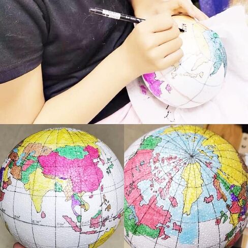 Crafare 7.8 Inch Large Foam Balls for Christmas Crafts & School Projects in Kuwait