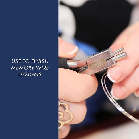 Beadalon Memory Wire Finishing Pliers, 1.55 mm and 3 mm size - Wire Looping Jewelry Tool in Kuwait