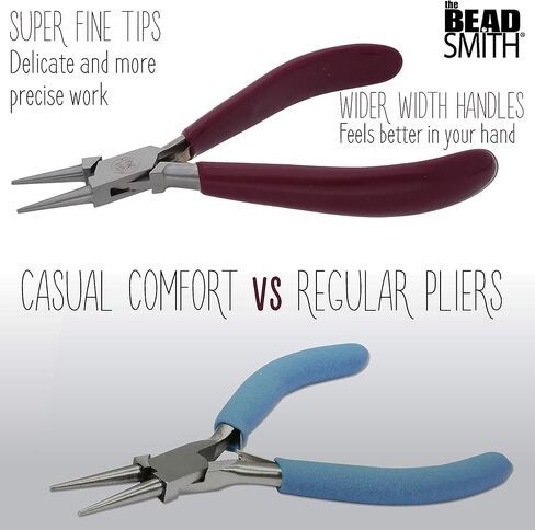 The Beadsmith Flush Cutter - سلسلة مريحة كاجوال - 5.25 بوصة (133 مم) - شفرات من كربيد التنجستين، مقبض مريح وزنبرك مزدوج الأوراق، تصميم أوروبي وجودة، أداة لصنع المجوهرات in Kuwait