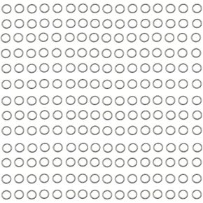 1000pcs 3mm Stainless Steel Rings Jump Rings Connector Rings for Jewelry Making Necklaces Bracelet Earrings Keychain DIY Craft (Silver, 3mm)
