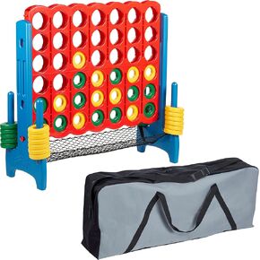 ECR4Kids Jumbo 4-To-Score with Mesh Net and Carry Bag, Giant Game, Assorted in Saudi Arabia