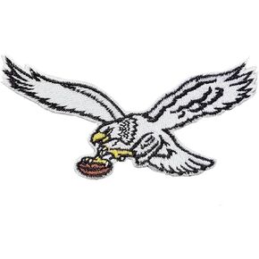 Smc Store White Eagle Rugby whFans White Philadelphia Fly Eagles شعار التصحيح التطريز كرة القدم الأمريكية مروحة الفريق المفضل الحديد على خياطة على التصحيح المطرزة in Saudi Arabia