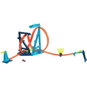 Hot Wheels Toy Car Track Set, Infinity Loop Kit Playset with 1:64 Scale Car, 2 Ways to Play, Stunt & Jumps