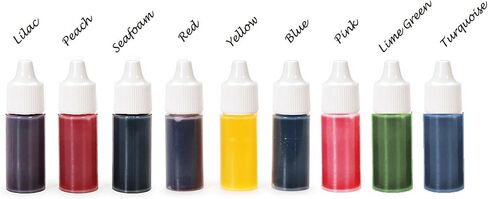 Liquid Bath Bomb Soap Dye - Natural soap Coloring Liquid Soap Colorant for DIY Bath Bomb soap Making Supplies Kit, Soap Color Craft, Slime Coloring, Handmade Soap Bath Bomb, 9 Colors, 0.30 Oz Each. in Kuwait