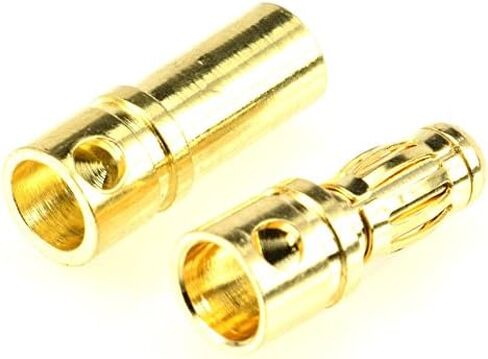 Apex RC Products 3.5mm Male/Female Gold Plated Bullet Connectors Plugs - 10 Pair #1102 in Saudi Arabia