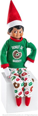The Elf on the Shelf Holiday Outfit Accessory Value Pack - 3 Different Sets in One - Baker Set with Apron, Spatula, Mixing Bowl, Two Piece Party Skirt, and Donut PJ Set in Saudi Arabia