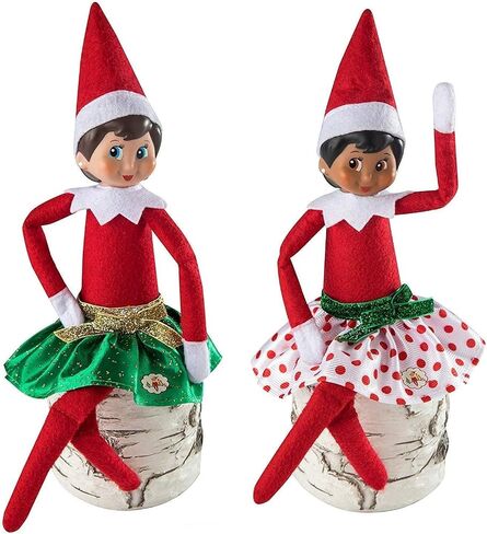 The Elf on the Shelf Holiday Outfit Accessory Value Pack - 3 Different Sets in One - Baker Set with Apron, Spatula, Mixing Bowl, Two Piece Party Skirt, and Donut PJ Set in Saudi Arabia