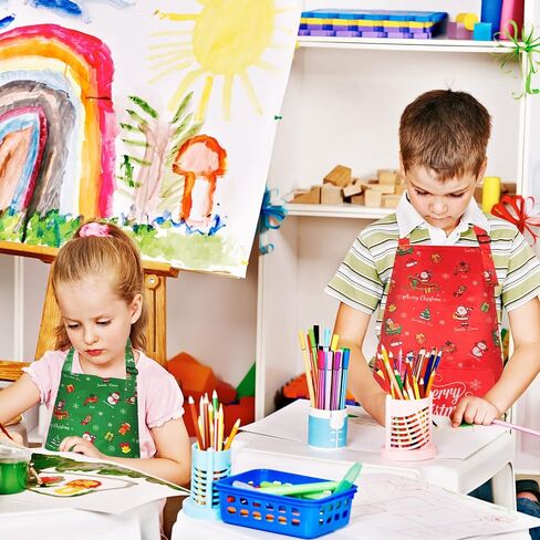 2 قطعة مريلة عيد الميلاد للأطفال مقاومة للماء عيد الميلاد للأطفال مريلة قابلة للتعديل in Kuwait