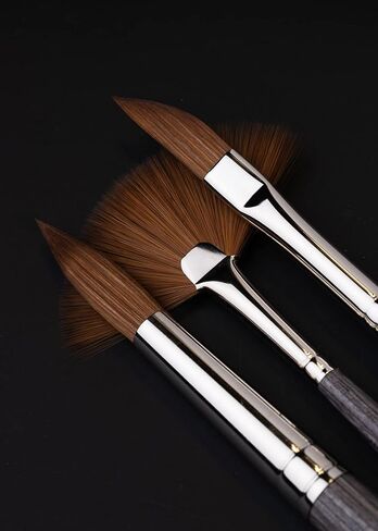 جولة DA VINCI COLINEO الاصطناعية Kolinsky Red Sable للألوان المائية - السلسلة 5522 Rounds (-2) in Kuwait