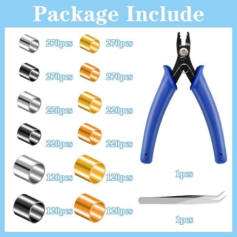 WSICSE 1644 قطعة من الخرز المجعد لصنع المجوهرات، وأغطية التجعيد، وأنابيب التجعيد وحراس الأسلاك، ومشابك جراد البحر، ومجموعة حلقات القفز لصنع المجوهرات بنفسك in Kuwait