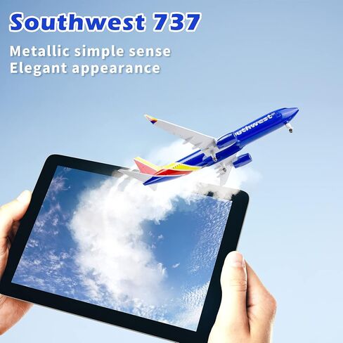 Lose Fun Park 1/300 Scale Model Plane Diecast Airplanes American Southwest Airlines Boeing 737 Model Airplane for Collections & Gifts in Kuwait