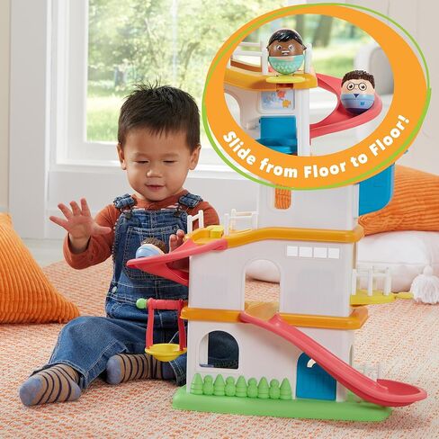 Playskool Weebles My Smart House - لعبة Weeble Wobble لمرحلة ما قبل المدرسة للأطفال الصغار مكبر صوت ذكي مع أصوات + أغاني 3 طوابق من اللعب الخيالي للأعمار من 12 شهرًا فما فوق in Saudi Arabia