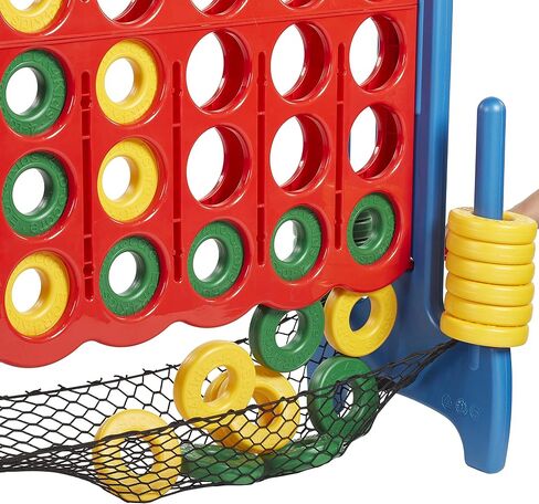 ECR4Kids Jumbo 4-To-Score with Mesh Net and Carry Bag, Giant Game, Assorted in Saudi Arabia
