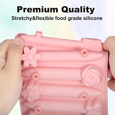 اوبرلي 4 عبوات من قوالب اعادة تدوير الشمع ثلاثية الابعاد، سيليكون ممتاز امن للاستخدام في الفرن، مثلث، حيوانات وزهور in Kuwait