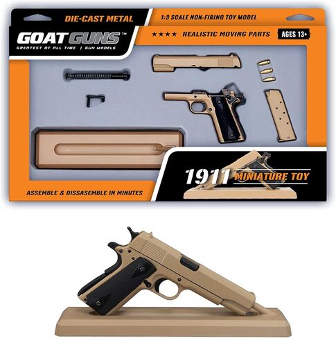 لعبة غوت غونز مصغرة نموذج 1911 كويوت | مجموعة بناء معدنية مصبوبة بمقياس 1:2.5 in Kuwait