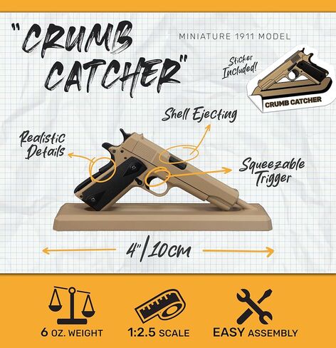 لعبة غوت غونز مصغرة نموذج 1911 كويوت | مجموعة بناء معدنية مصبوبة بمقياس 1:2.5 in Kuwait