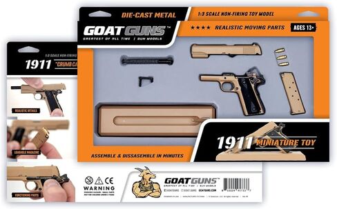 لعبة غوت غونز مصغرة نموذج 1911 كويوت | مجموعة بناء معدنية مصبوبة بمقياس 1:2.5 in Kuwait