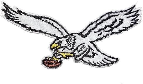 Smc Store White Eagle Rugby whFans White Philadelphia Fly Eagles Logo Patch Embroidery American Football Fan Favorite Team Iron On Sew On Embroidered Patch in Saudi Arabia