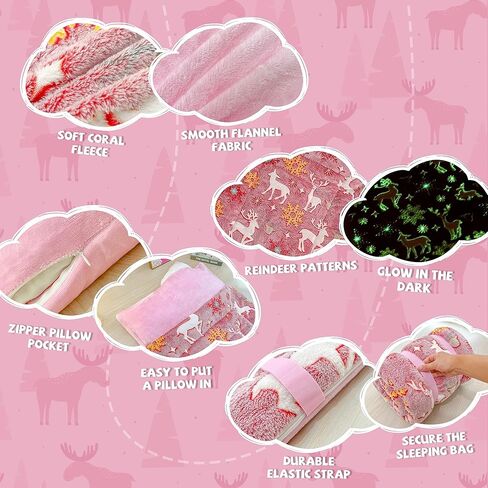 حقيبة نوم للأطفال على شكل ديناصور بلوي للأولاد والبنات تتوهج في حقيبة النوم الداكنة، سجادة قيلولة ناعمة من القطيفة للأطفال الصغار للعناية النهارية، سجادة نوم باللون الوردي والأحمر، مع حقيبة حمل in Kuwait