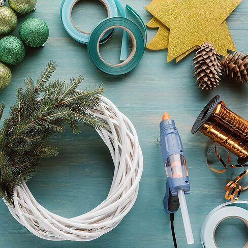 Liumai 65 قطعة من أعواد الغراء الساخن بالحجم الكامل، 5.5 بوصة طول × 0.43 بوصة قطر كامل الحجم من أعواد الغراء الساخن لبنادق الغراء، أعواد الغراء الساخن لمسدس الغراء بالحجم الكامل، شفاف in Kuwait