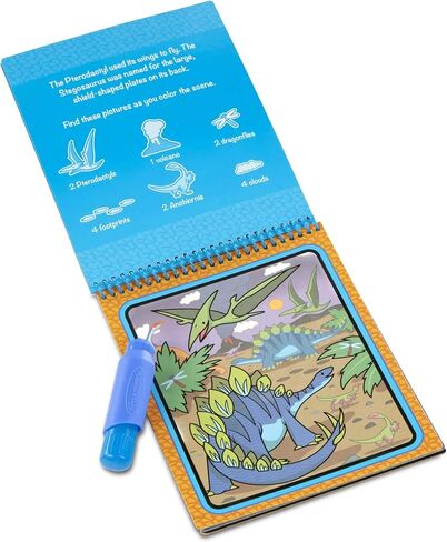Melissa & Doug On the Go Water Wow! Reusable Color with Water Travel Toy Activity Pad with Chunky Water Pen 3-Pack (Dinosaurs, Adventure, Space) - FSC Certified in Kuwait