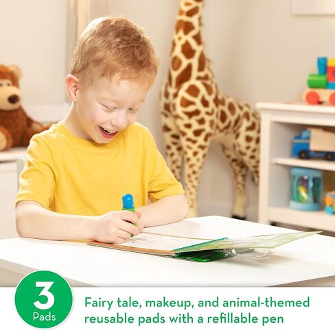 Melissa & Doug On the Go Water Wow! Reusable Color with Water Travel Toy Activity Pad with Chunky Water Pen 3-Pack (Dinosaurs, Adventure, Space) - FSC Certified in Kuwait