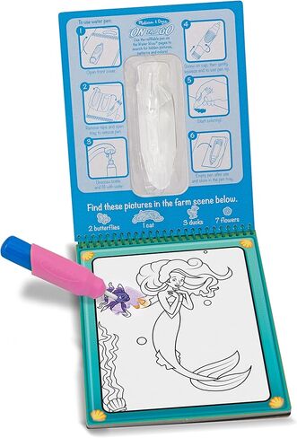 Melissa & Doug On the Go Water Wow! Reusable Color with Water Travel Toy Activity Pad with Chunky Water Pen 3-Pack (Dinosaurs, Adventure, Space) - FSC Certified in Kuwait