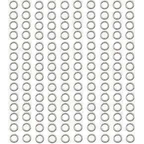 1000 pcs Stainless Steel Split Rings Jump Rings Connector Rings for Jewelry Making Necklaces Bracelet Earrings Keychain DIY Craft (12603-6mm)