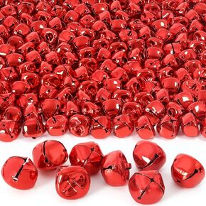Jingle Bells for Crafts, 120 Pcs Large Jingle Bells Bulk, 0.6 Inch Christmas Craft Bells for DIY Festival Home Wreath Christmas Party Decoration (red) in Kuwait