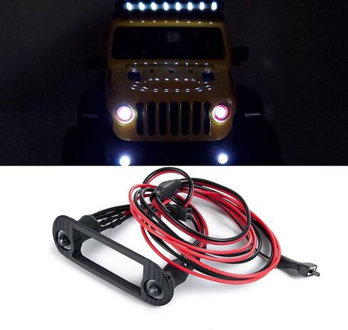 مجموعة المصابيح الأمامية LED RC-Hub لـ 1/24 محوري SCX24 AXI00002 RC الزاحف (أبيض) in Kuwait