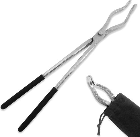 GONGYI 17" Hinge Style Crucible Tongs for Gold Copper Silver Bronze Recycle Metal Smelting Refining Casting Tool in Kuwait