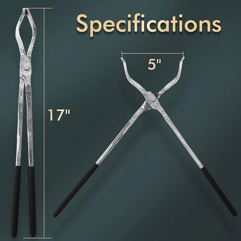 GONGYI 17" Hinge Style Crucible Tongs for Gold Copper Silver Bronze Recycle Metal Smelting Refining Casting Tool in Kuwait