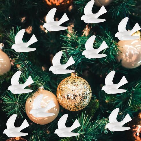 200 Mini Doves for Crafts, 1 Inch Bulk White Dove Miniature Birds for Crafts Wedding Cake Decoration (200PCS 1 Inch) in Saudi Arabia