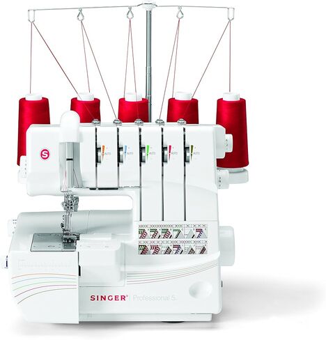 SINGER | Professional 14T968DC Serger Overlock with 2-3-4-5 Stitch Capability, 1300 Stitches per minute, & Self Adjusting - Sewing Made Easy,White in Saudi Arabia