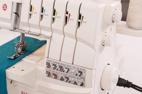 SINGER | Professional 14T968DC Serger Overlock with 2-3-4-5 Stitch Capability, 1300 Stitches per minute, & Self Adjusting - Sewing Made Easy,White in Saudi Arabia