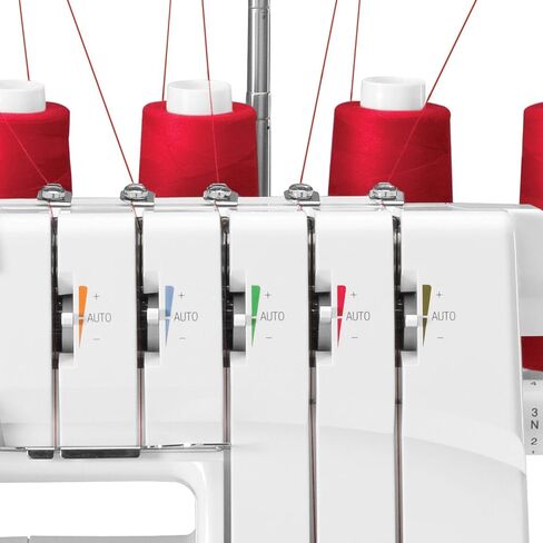 SINGER | Professional 14T968DC Serger Overlock with 2-3-4-5 Stitch Capability, 1300 Stitches per minute, & Self Adjusting - Sewing Made Easy,White in Saudi Arabia