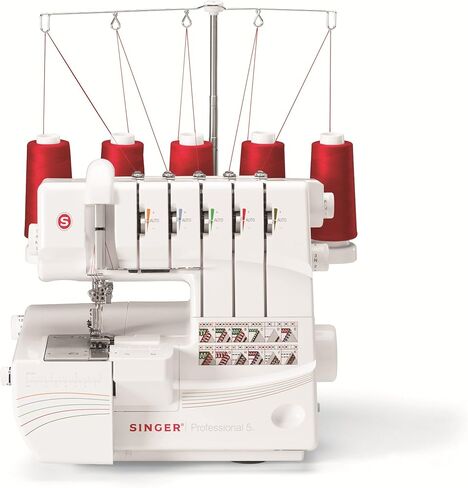 SINGER | Professional 14T968DC Serger Overlock with 2-3-4-5 Stitch Capability, 1300 Stitches per minute, & Self Adjusting - Sewing Made Easy,White in Saudi Arabia