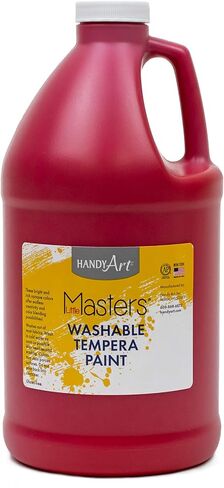 طلاء تمبرا قابل للغسل من Handy Art Little Masters، 64 أونصة سائلة (عبوة من قطعة واحدة)، طلاء تمبرا أصفر وقابل للغسل، 64 أونصة سائلة (عبوة من 1)، طلاء تمبرا أحمر وقابل للغسل، 64 أونصة سائلة (عبوة من قطعة واحدة)، أزرق in Kuwait
