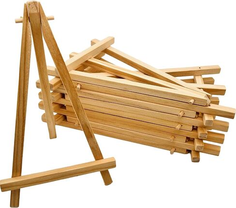 5.9 Inch Mini Wood Display Easel, 10 Pcs Tabletop Easels for Displaying Photos, Picthres in Kuwait