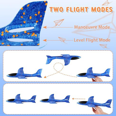 VCOSTORE 2 Pack Foam Airplanes for Kids, 13.3'' Hand Throw Glider Planes in Kuwait