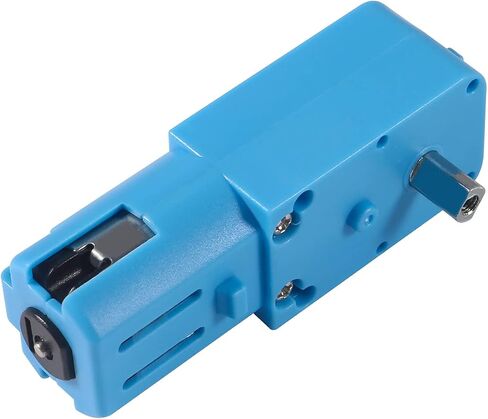 4 قطع محرك تروس معدني TT DC 3V-6V نسبة محرك تروس 1:90 جميع المعادن مخفض السرعة صندوق تروس المحرك محرك محور واحد للروبوت السيارة الذكية DIY RC ألعاب محرك كهربائي علبة التروس الأزرق in Kuwait