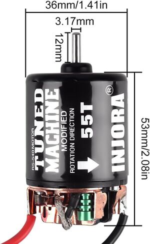 INJORA 540 Brushed Motor 35T Waterproof Motor for 1/10 RC Cralwer（35T） in Saudi Arabia