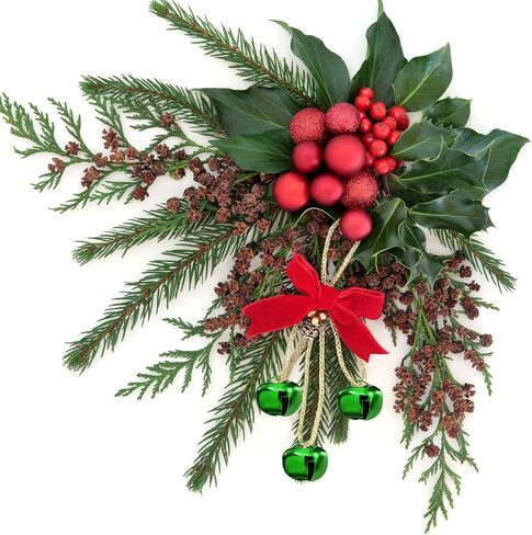 Zhanmai 200 Pcs Jingle Bells 1/2 Inch Gold Metal Craft Bells for Wreath in Kuwait