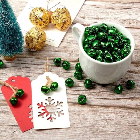 Zhanmai 200 Pcs Jingle Bells 1/2 Inch Gold Metal Craft Bells for Wreath in Kuwait