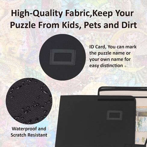 1500 Piece Puzzle Board, Portable Puzzle Board, Puzzle Mat with 1 Handle Bag, 2 Sorting Trays and 6 Colorful Trays, Puzzle Mat for Jigsaw Puzzles, Puzzle Boards for Adults, Non-Slip Surface in Saudi Arabia