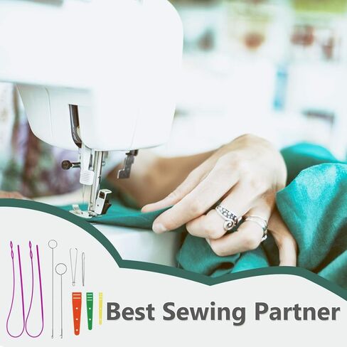 9 قطع من ادوات الخيط للخيوط من تيويول، مجموعات بديلة سهلة الخيط برباط سحب مرن، خطاف تقليب حلقي، خيط سلك مرن مسطح، ملاقط معدنية in Kuwait