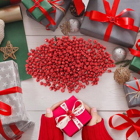 Jingle Bells for Crafts, 120 Pcs Large Jingle Bells Bulk, 0.6 Inch Christmas Craft Bells for DIY Festival Home Wreath Christmas Party Decoration (red) in Kuwait